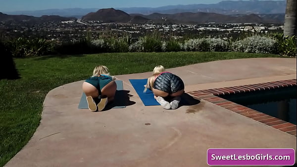 Hot natural busty blonde lesbians make out after outdoor workout session - Kay Lovely, Slimthick Vic