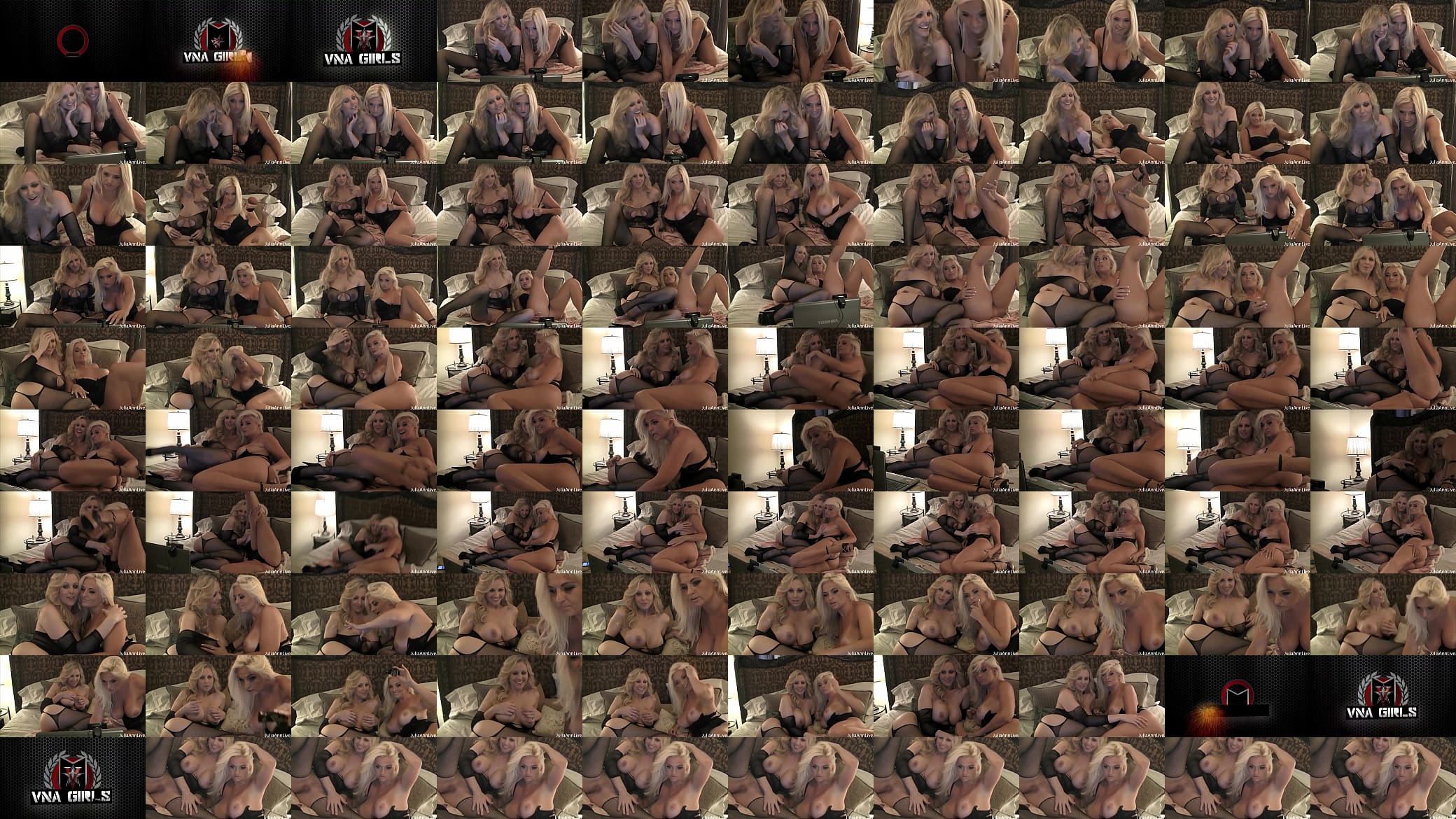 Bobbi Eden &amp; Julia Ann&#039;s Laptop Webcam Spectacle! Cunnilingus &amp; More 预览图