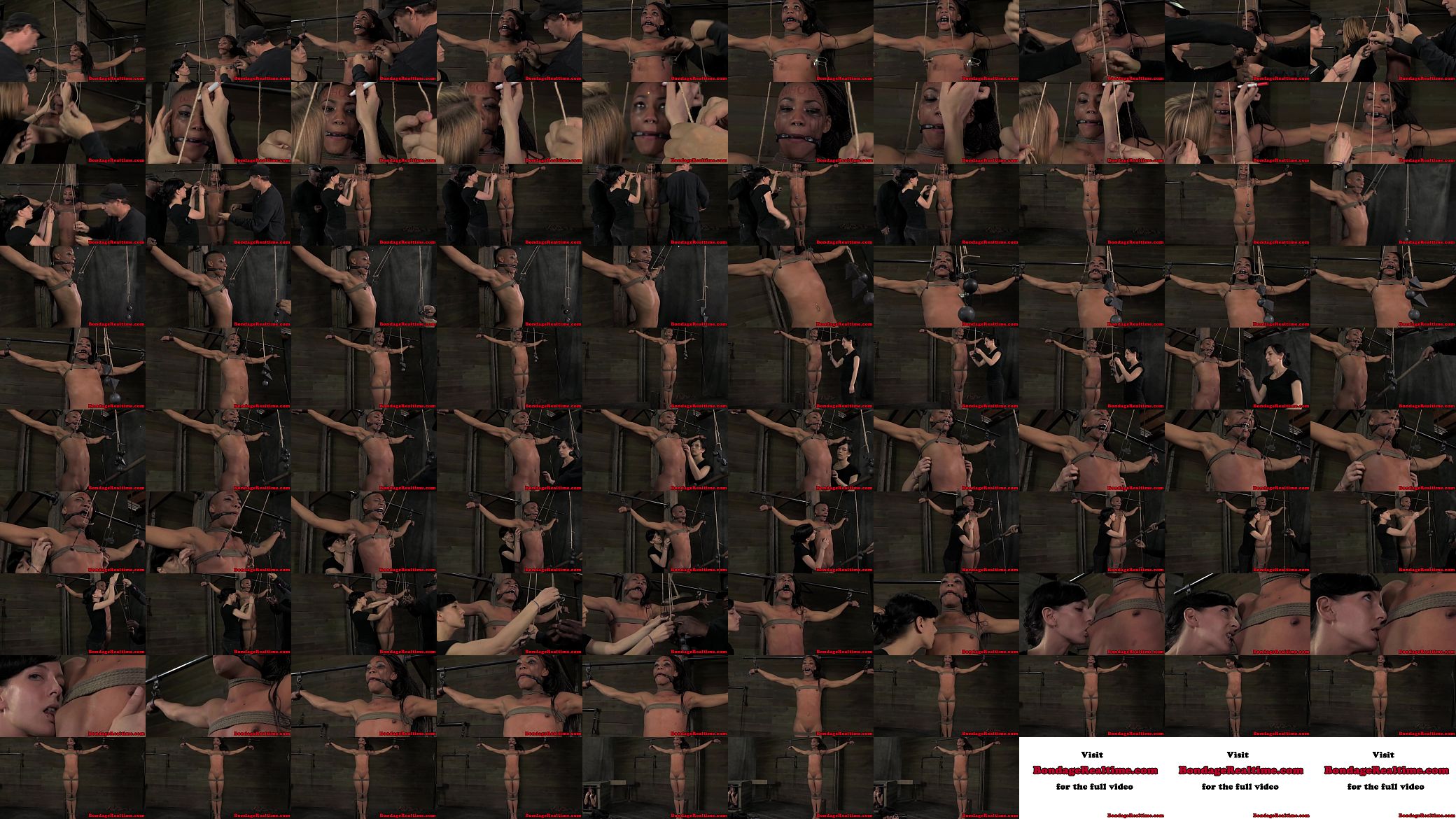 Tied up ebony Nikki Darling tormented 预览图