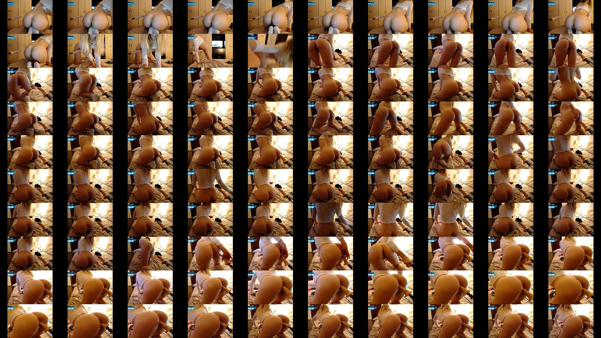 Blonde anal play with mirror on cam 1 预览图