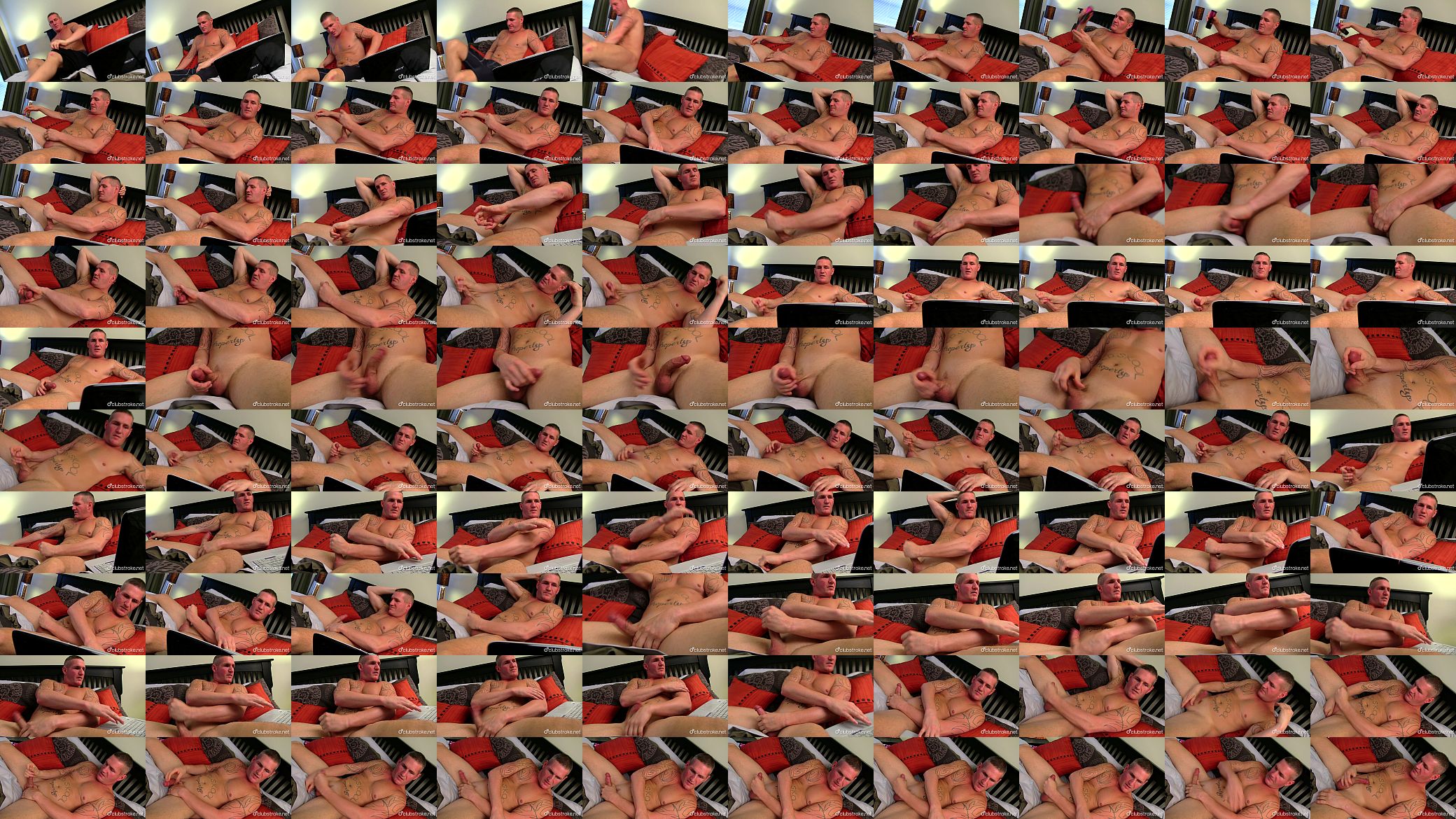 Muscular Straight Guy Maverick Masturbating 预览图