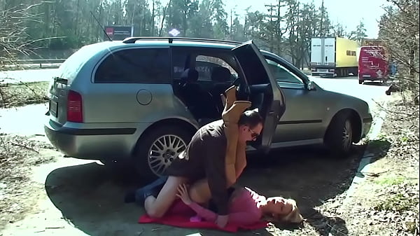 Download Video - fuck this amazing hot blonde slut giving blowjob with natural tits outdoors where they can see us