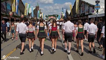Traffic Jam After Oktoberfest: A Highway Full of Desperate Girls (AI Generated)