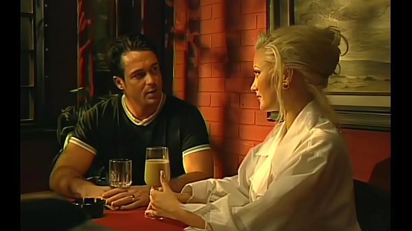 Blonde bomb shell fucks stud wearing a black fishnet bodysuit