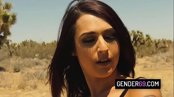 Download Video - Sexy tranny hitchhiker Khloe Kay gets anal banged by a random guy