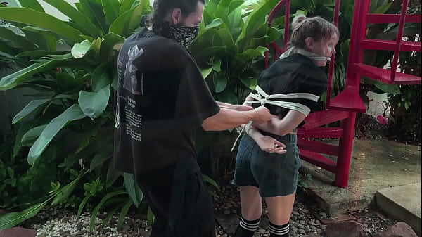 I punish her by tickling her sexy feet