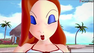 Jessica Rabbit hot bikini sex | Full &amp; Pov version on Sheer &amp; PTRN: Fantasyking3 10 min