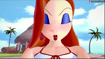 Jessica Rabbit hot bikini sex | Full & Pov version on Sheer & PTRN: Fantasyking3