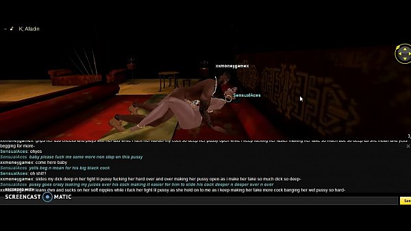 sensual red and gold room