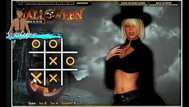 Halloween Hot Pumpkin Tic Tac Toe - This game is the worst.