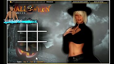 Halloween Hot Pumpkin Tic Tac Toe - This game is the worst.