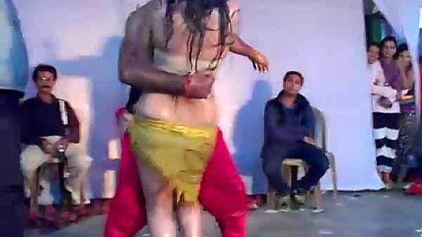 Hot indian girl dancing on stage