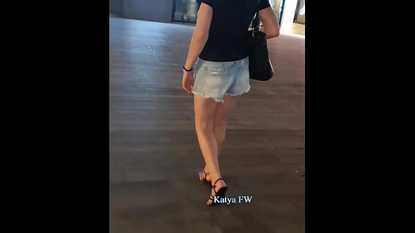 Katya sexy high heel walking