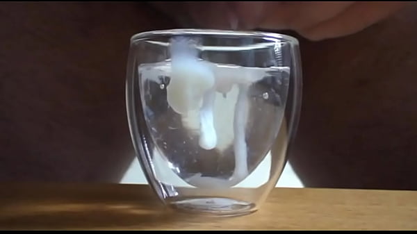 hugeloads21 cum in glass