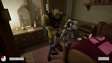 And again the orc fucked the draenei's pussy.