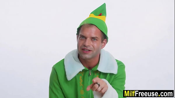 Horny christmas elf free using passive step-mom and step-sister