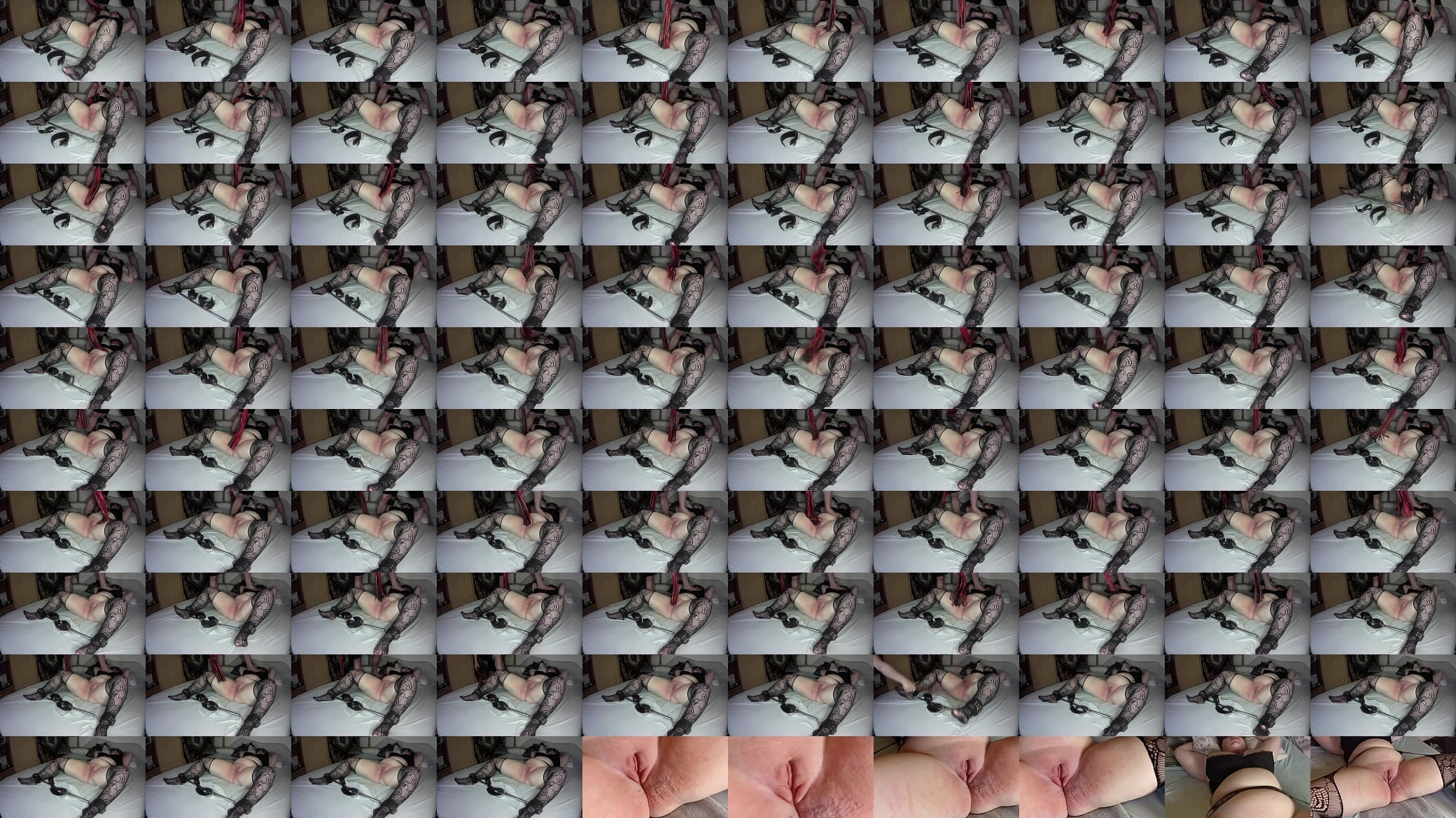 Painful pussy whipping for bondaged screaming sub slut HD 预览图