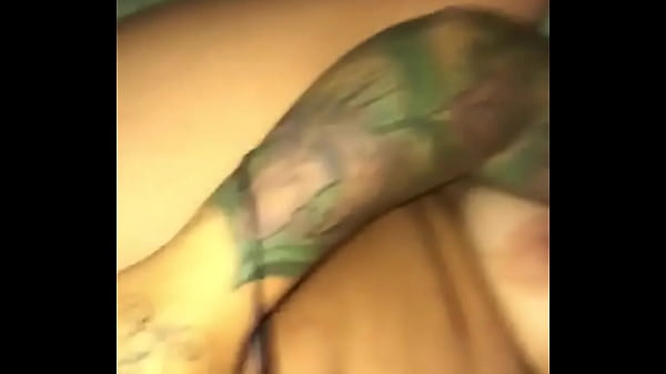 Slutwife toys pussy during anal