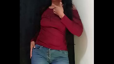 Allisonvega doing a striptease in going-out clothes