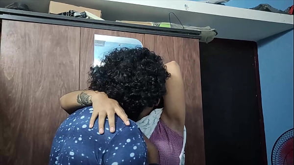 Desi Couple Share Sweet Kisses And Gentle Touches While Standing