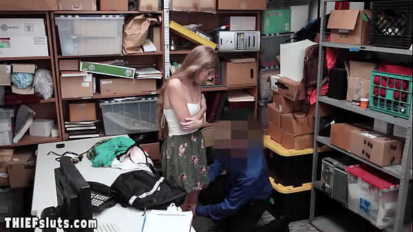 Scared small titted teen thief Alyce Anderson fucked by a perv LP pfficer