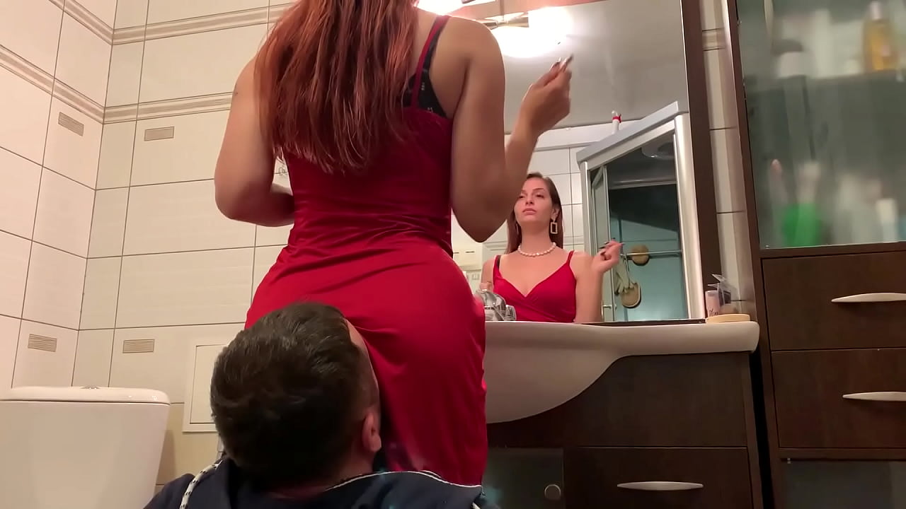 Mistress Sofi in Red Dress Use Chair Slave - Ignore Facesitting Femdom  (Preview) - XVIDEOS.COM