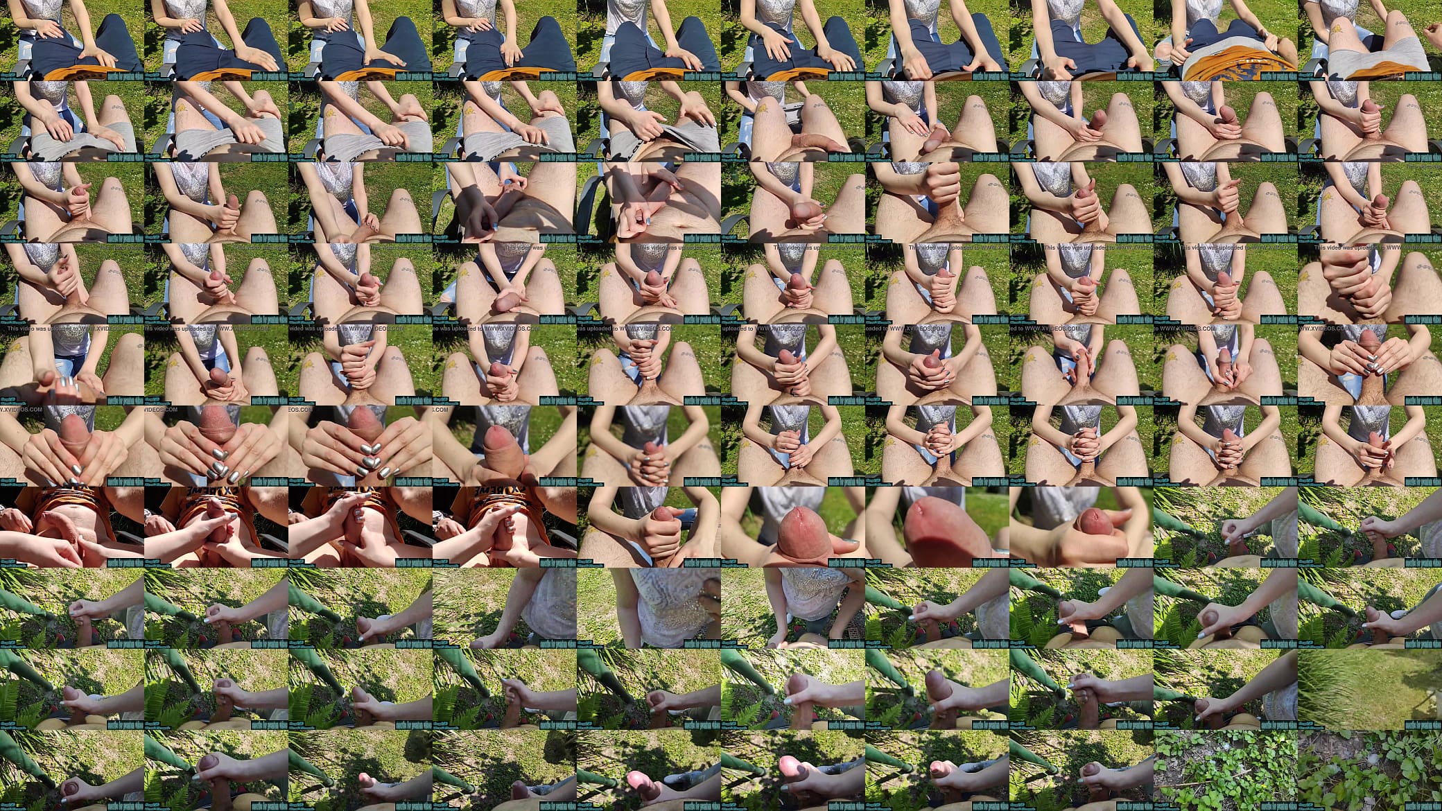 Horny Girl Jerking Off a Neighbor&#039;s Hard Cock in The Backyard While Her Husband is At Work - RISKY 预览图