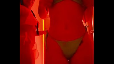 trying on my swimsuits