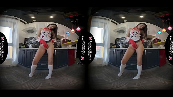 Solo fuck doll, Angel Kriss likes to masturbate, in VR