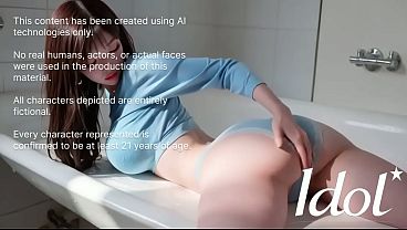 My stepbrother fucks his asian sister in the bathroom [AI]