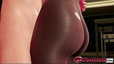 Sexy Anime Girl Suga Miyuki 3D Animation - Enjoy Thighjob Fetish in Pantyhose, Standing Fuck for Tight Pussy, Intense Anal Doggystyle Near Wall Leading to Creampie
