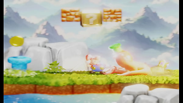  Tiny Plumber Trapped Inside Blonde Princess Butt Tries To Escape– 3D Short