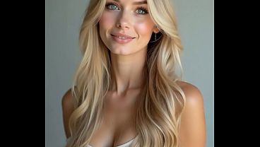 BLONDE GÉNÉRÉE PAR IA QUI SUCE À FOND