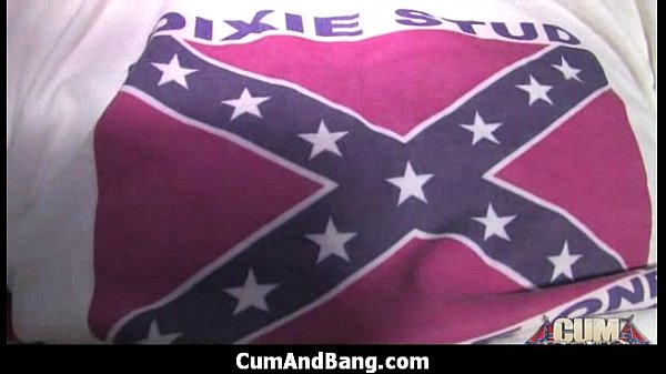 Amazing ebony in gangbang interracial fucking 19