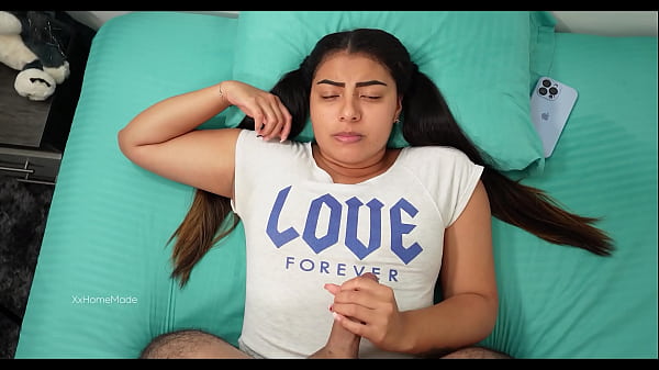 Boy lasted no more than five minutes in his young stepsister's tight pussy before cumming