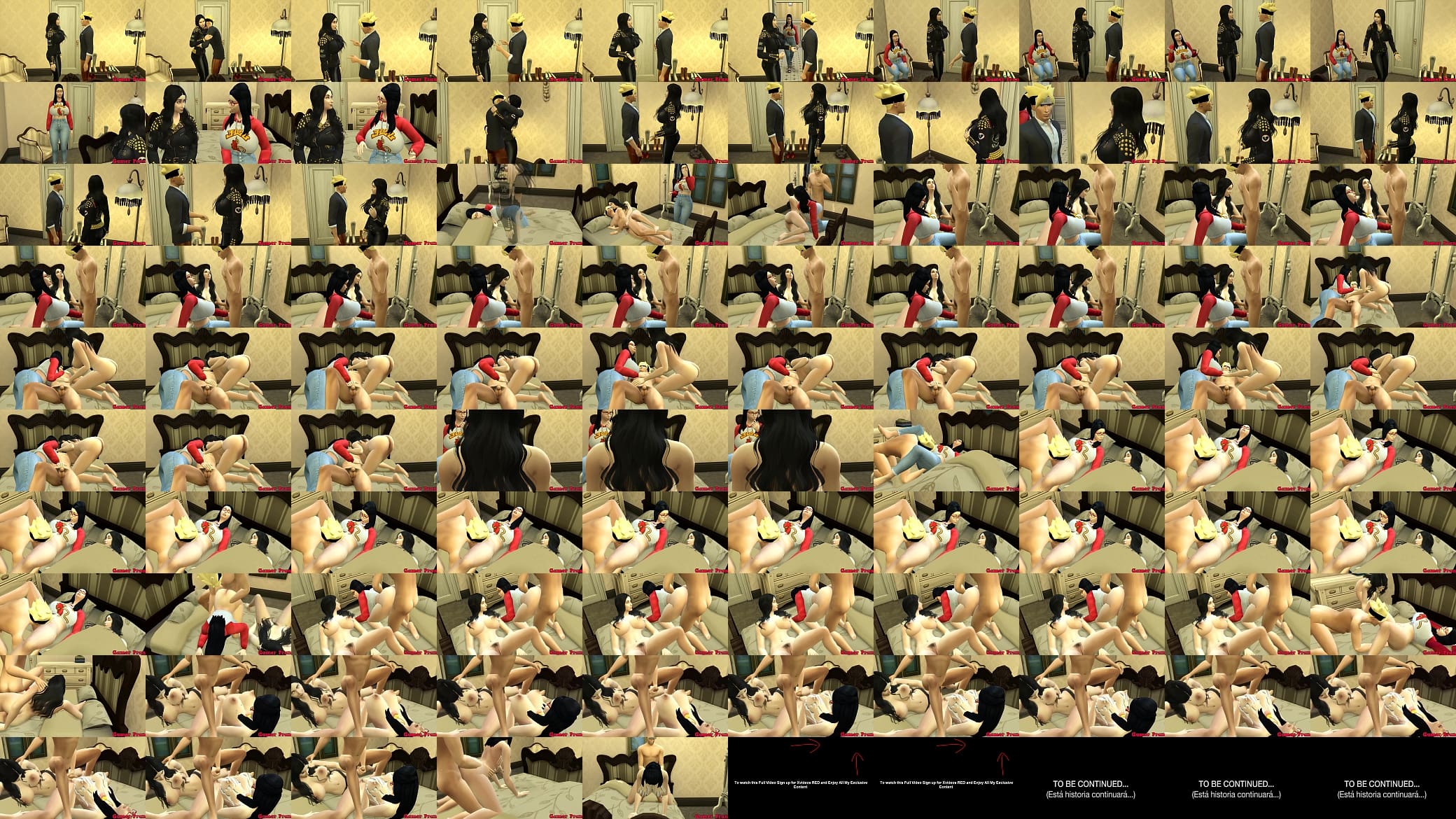 Amigos Pervertido Cap sarada van al cuarto de hanabi para convenserla de hacer un trio con ella al final ella acepta le gusta que su hermanastro se la folle 预览图
