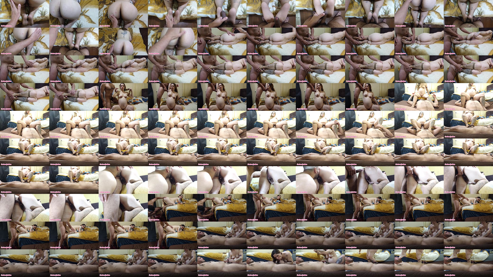 Curious Goddess - hot blonde stepmother big ass pregnant small tits doing femdom with her stepson who worships her feet 预览图