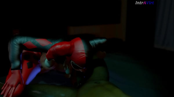 Harley Quinn Sucks Black Cock