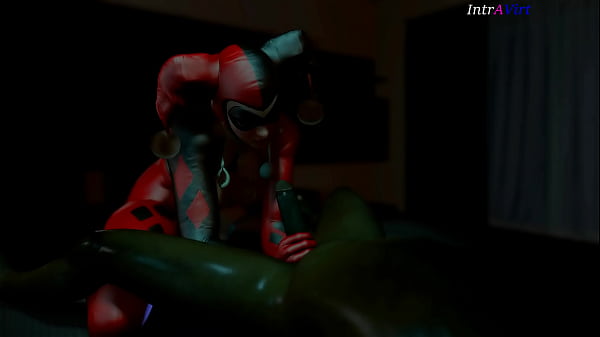 Harley Quinn Sucks Black Cock