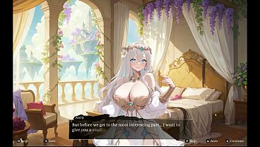 Aura 2 Lust of the Gods [ Hentai Game ] Ep.1 Stripping SEX battle with my GODDESS WIFE !