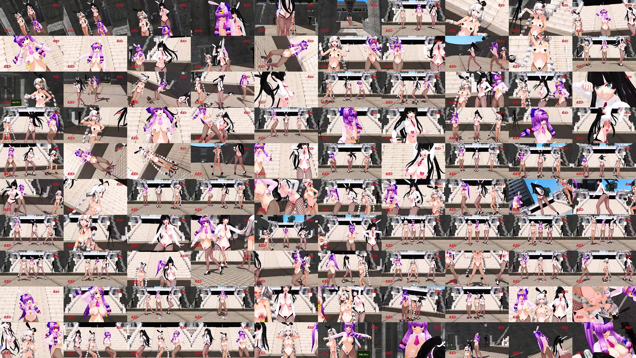 MMD R18 party style 预览图