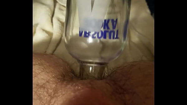 Sh9ving a bottle up my tight boy pussy