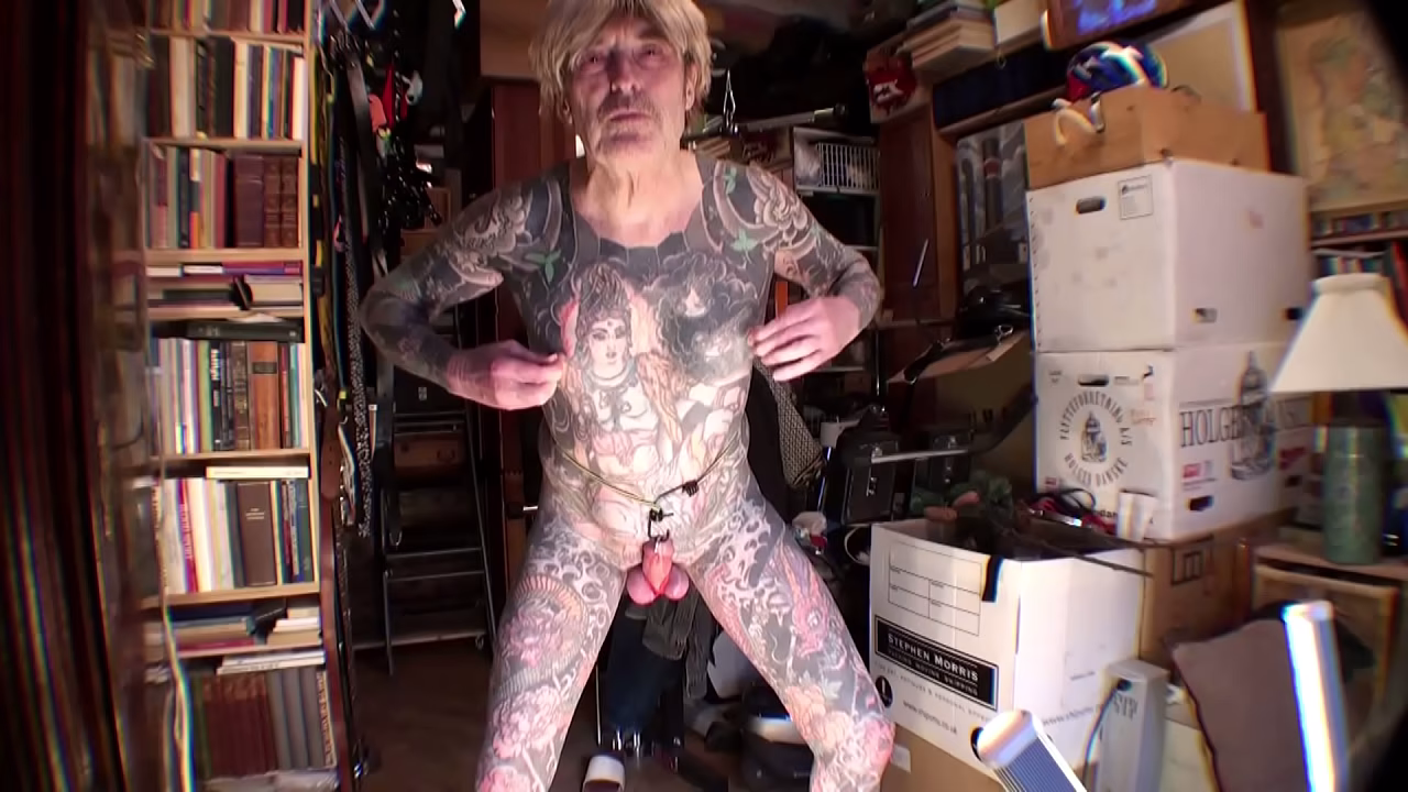 I - Leeharper Pinnomen &ndash_ the Inked Sheer &amp_ Copenhagen Porn Model &ndash_ Got a Nice &quot_Custom Order&quot_ from a Sheer-Fan, who wanted to Buy My Nude Photos &amp_ Videos and He Wanted My Balls to Be Strapped Tightly !