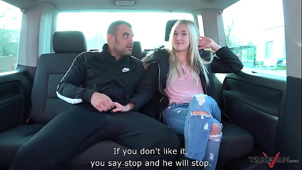 Download Video - Stupid young blonde belive fake taxi came for her & let stranger fuck her raw