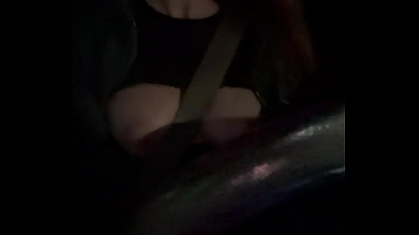 Sexy car ride with Horny Big Tits Artemisia Love Flashing her tits while Driving