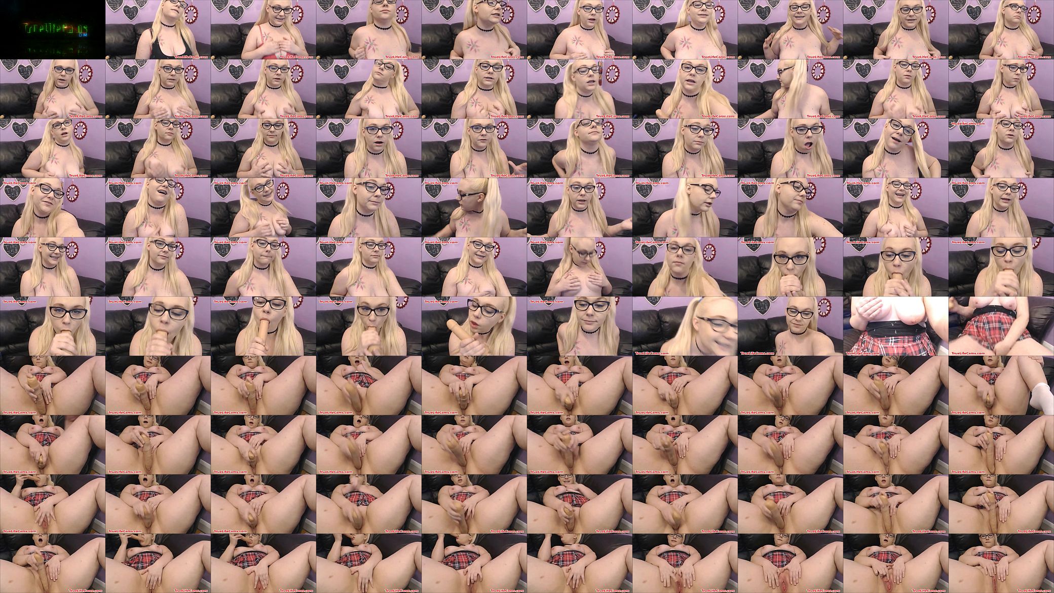 Nerdy blondie loves getting her pussy fucked 预览图