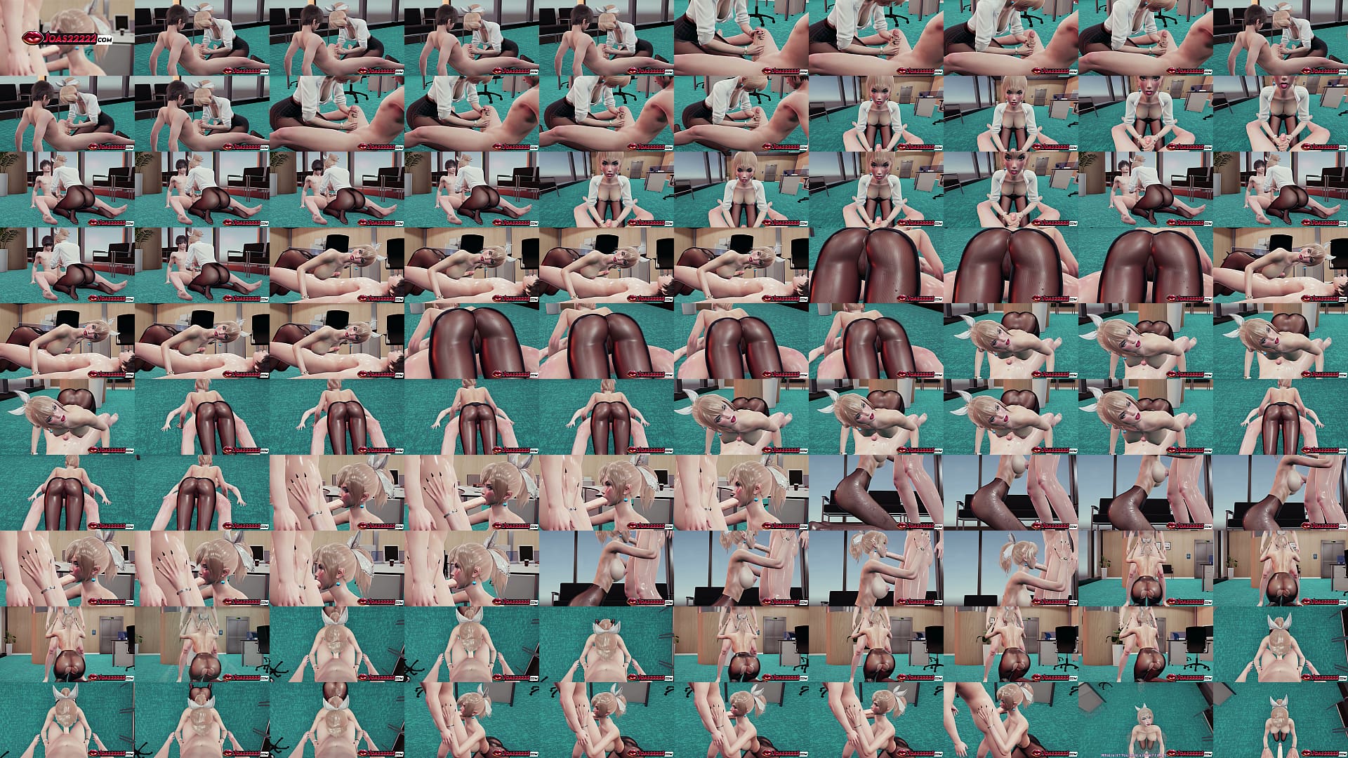 Big Tits Secretary Hannah in Nylon Rule34 Hentai: POV Handjob Big Dick Stroking, Intense On Top Titfuck with Loud Moans Stimulation, Deepthroat Finished with Cum in Mouth 预览图