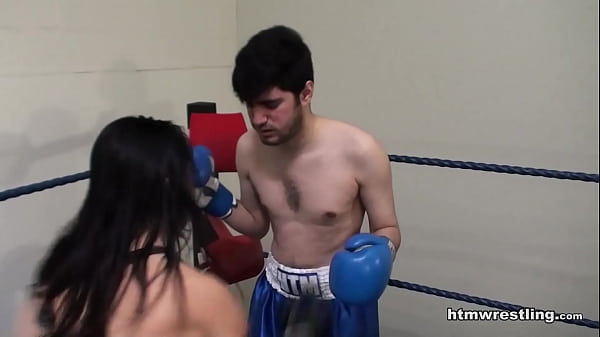 Femdom Boxing Beatdown of a Wimp