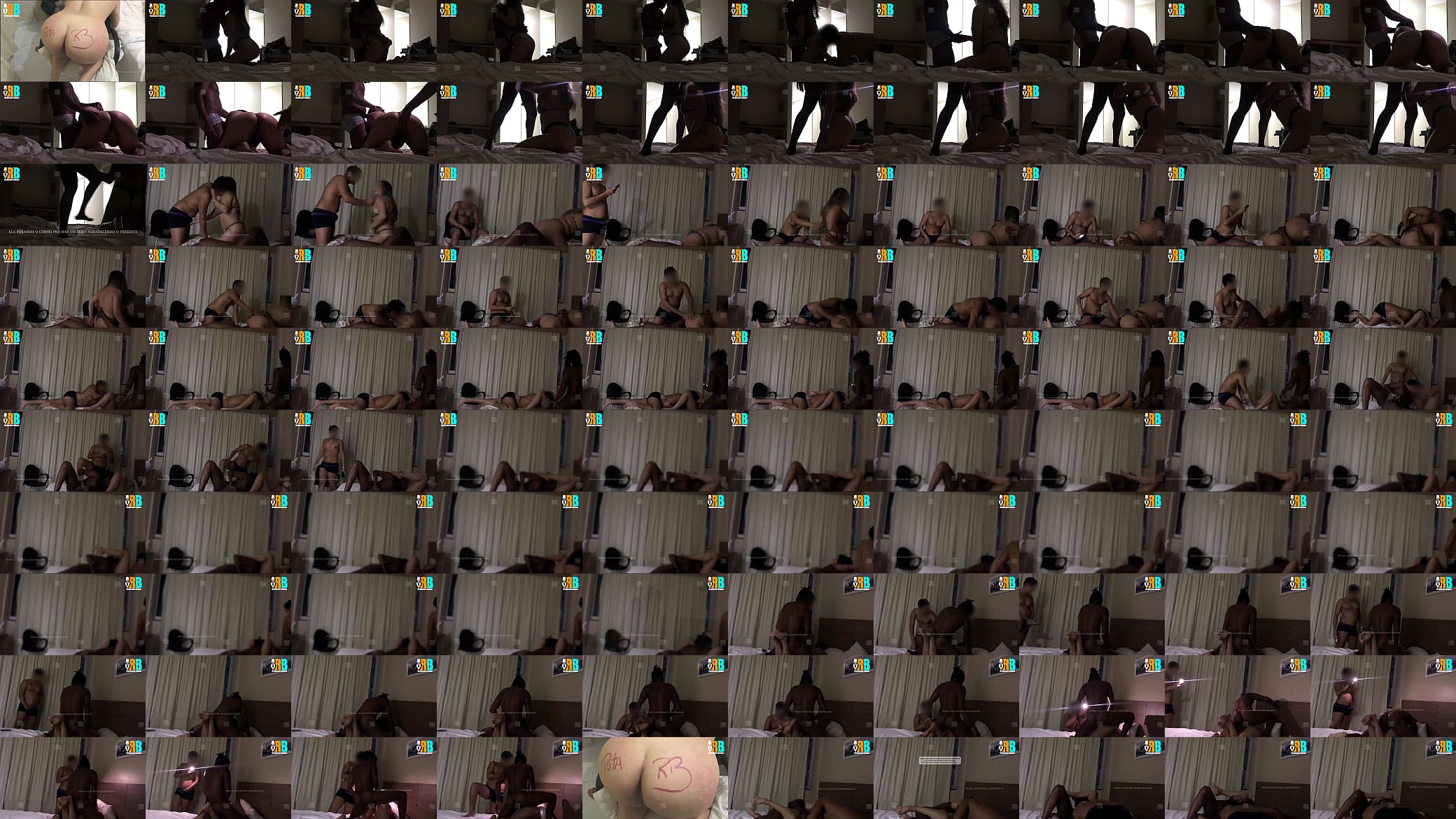 Hotwife faz corno manso cuckold chupar ela enquanto recebe a rola do neg&atilde;o! Menage Amador 预览图