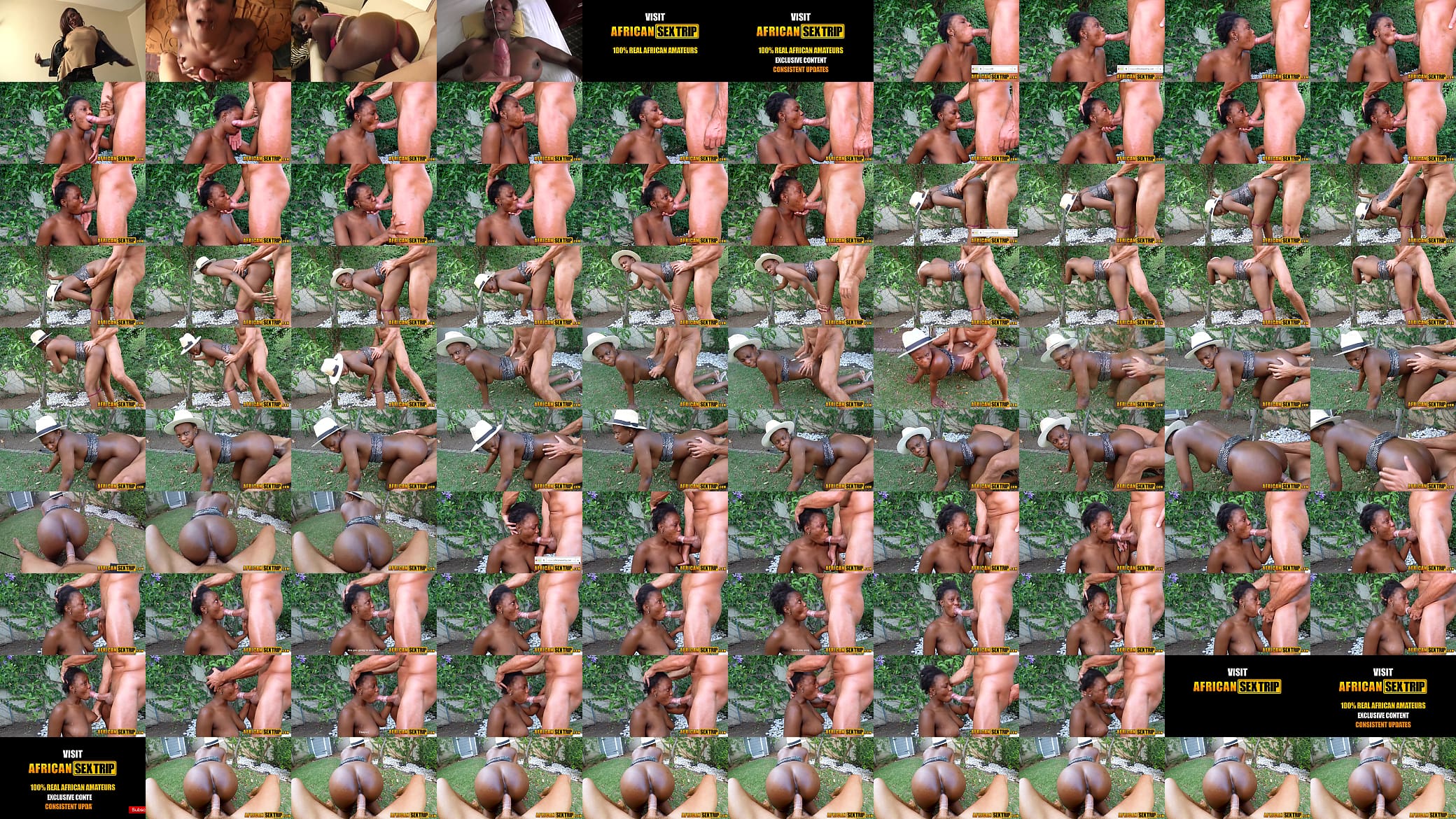 White Guy Planting HUGE Dick Tree Deep in An African MILF Gardener Pussy 预览图